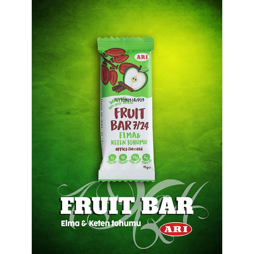 Fruit Bar Elma Keten Tohumu 35gr - 12li Paket  